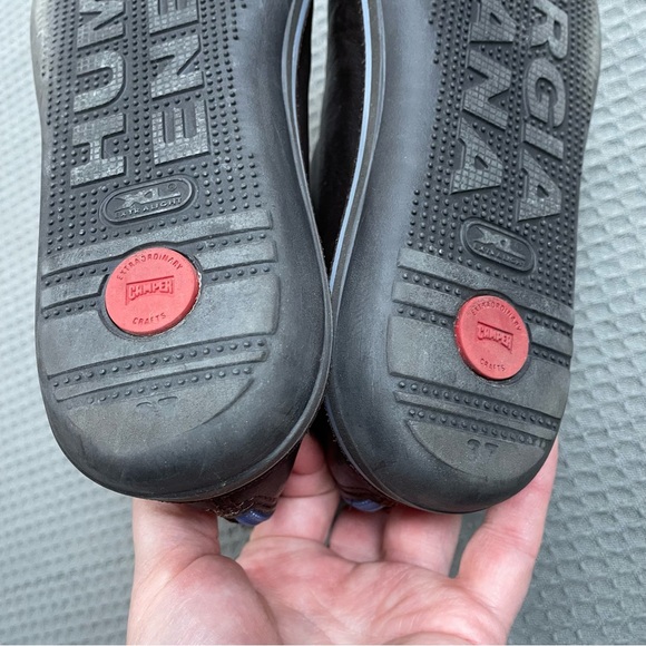 Camper Beetle Booties Boots 37 Womens Brown Leather Minimalist - Picture 5 of 10